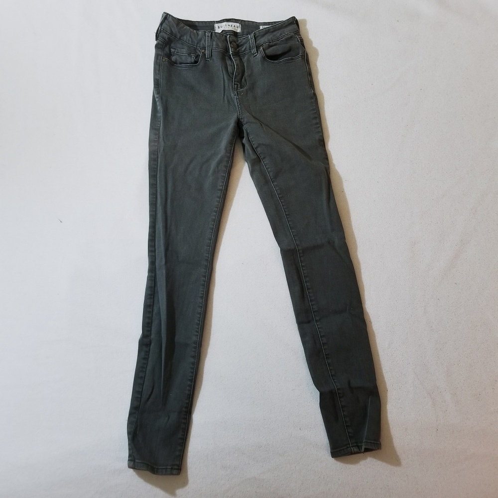 Grey Wash Denim Skinny Jeans